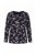 Ulla Popken 856134 Pidžama s cvjetnim uzorkom Crna - Pidžame/Loungewear - 