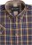 Kam Jeans 6282 Casual SS Check Shirt Navy - Košulje - Muške Košulje Veliki Brojevi