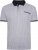 Kam Jeans 5487 Dobby Print Pique Polo White - Polo majice - Muške Polo Majice Veliki Brojevi