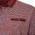  Kam Jeans 5488 Dobby Print Pique Polo Wine - Polo majice - Muške Polo Majice Veliki Brojevi