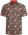 Kam Jeans 6040 Floral Skull Print Shirt Black - Košulje - Muške Košulje Veliki Brojevi