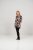 Scandinavian Caramel Flower Petals Tunic Brown - Tiskana majica za žene - 