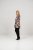 Scandinavian Caramel Flower Petals Tunic Brown - Tiskana majica za žene - 