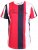 D555 Bancroft T-shirt Red/Navy - Majice Kratkih Rukava - Muške Majice Kratkih Rukava Veliki Brojevi 