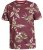 D555 Baxter T-shirt Wine-red - Majice Kratkih Rukava - Muške Majice Kratkih Rukava Veliki Brojevi 