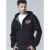 D555 Verlin Couture Full Zip Hoodie Black - Puloveri & dukserice - Muške Puloveri & dukserice veliki brojevi