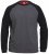 D555 Illinois Long Sleeve T-shirt Charcoal - Majice Kratkih Rukava - Muške Majice Kratkih Rukava Veliki Brojevi 