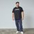 North Latitude Mountain T-Shirt V-Neck Crna - TALL T-shirts - Majice za Visoke Muškarce