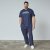 North Latitude Mountain T-Shirt V-Neck Tamnoplava - TALL T-shirts - Majice za Visoke Muškarce
