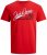 Jack & Jones Elogo T-Shirt True Red - Majice Kratkih Rukava - Muške Majice Kratkih Rukava Veliki Brojevi 