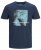 Jack & Jones Jump T-shirt Navy - Majice Kratkih Rukava - Muške Majice Kratkih Rukava Veliki Brojevi 