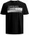 Jack & Jones Booster T-shirt Black - Majice Kratkih Rukava - Muške Majice Kratkih Rukava Veliki Brojevi 