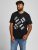 Jack & Jones JCOSTREET TEE Black - Majice Kratkih Rukava - Muške Majice Kratkih Rukava Veliki Brojevi 