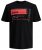 Jack & Jones JCOBOOSTER TEE Black - Majice Kratkih Rukava - Muške Majice Kratkih Rukava Veliki Brojevi 