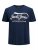 Jack & Jones JPRBLUBOOSTER TEE Navy - Majice Kratkih Rukava - Muške Majice Kratkih Rukava Veliki Brojevi 