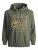 Jack & Jones JPRBLUBOOSTER SWEAT Hoodie Khaki - Puloveri & dukserice - Muške Puloveri & dukserice veliki brojevi