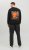 Jack & Jones JCOFILO Crew Neck Sweater with Back Print Black - Puloveri & dukserice - Muške Puloveri & dukserice veliki brojevi