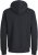 Jack & Jones BRADLEY Zip Hoodi Black - Puloveri & dukserice - Muške Puloveri & dukserice veliki brojevi