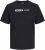 Jack & Jones CORP Logo Play 5 T-Shirt Black - Majice Kratkih Rukava - Muške Majice Kratkih Rukava Veliki Brojevi 