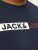 Jack & Jones CORP Logo Play 5 T-Shirt Navy Blazer - Majice Kratkih Rukava - Muške Majice Kratkih Rukava Veliki Brojevi 
