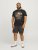 Jack & Jones JJSKULL ROCK T-Shirt Black - Majice Kratkih Rukava - Muške Majice Kratkih Rukava Veliki Brojevi 