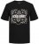 Jack & Jones JJPAISLEY T-Shirt Black - Majice Kratkih Rukava - Muške Majice Kratkih Rukava Veliki Brojevi 