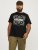 Jack & Jones JJPAISLEY T-Shirt Black - Majice Kratkih Rukava - Muške Majice Kratkih Rukava Veliki Brojevi 