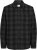 Jack & Jones ZAC BRUSHED Long Sleeve OVERSHIRT Grey - Košulje - Muške Košulje Veliki Brojevi