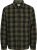 Jack & Jones ZAC Brushed Long Sleeve Overshirt Green - Košulje - Muške Košulje Veliki Brojevi