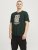 Jack & Jones XMAS Christmas Skull T-Shirt Dark Slate Grey - Majice Kratkih Rukava - Muške Majice Kratkih Rukava Veliki Brojevi 