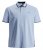 Jack & Jones PAULOS Short Sleeve Polo Light Blue/PS - Polo majice - Muške Polo Majice Veliki Brojevi