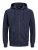 Jack & Jones Basic Sweat Zip Hood Navy Blazer - Puloveri & dukserice - Muške Puloveri & dukserice veliki brojevi