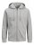 Jack & Jones Basic Sweat Zip Hood Light Grey Melange - Puloveri & dukserice - Muške Puloveri & dukserice veliki brojevi