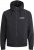 Jack & Jones RUSH SOLID Bomber Jacket with Hood Black - Jakne - Muške Jakne Veliki Brojevi