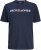 Jack & Jones Corp Logo Crew Neck T-Shirt Navy Blazer - Majice Kratkih Rukava - Muške Majice Kratkih Rukava Veliki Brojevi 