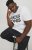Jack & Jones CORP Logo T-Shirt White w Large Black Print - Majice Kratkih Rukava - Muške Majice Kratkih Rukava Veliki Brojevi 