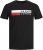 Jack & Jones CORP Logo T-Shirt Black/PLAY 4 - Majice Kratkih Rukava - Muške Majice Kratkih Rukava Veliki Brojevi 
