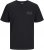 Jack & Jones CORP Logo T-Shirt Black w Small Black Print - Majice Kratkih Rukava - Muške Majice Kratkih Rukava Veliki Brojevi 