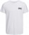 Jack & Jones CORP Logo T-Shirt White w Small Black Print - Majice Kratkih Rukava - Muške Majice Kratkih Rukava Veliki Brojevi 
