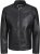 Jack & Jones Rocky Urban Rider Leather Jacket Black - Jakne - Muške Jakne Veliki Brojevi