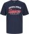 Jack & Jones LOGO O-Neck T-Shirt Dark Blue - Majice Kratkih Rukava - Muške Majice Kratkih Rukava Veliki Brojevi 