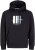 Jack & Jones Frederiksberg Box Script Hoodie Black - Puloveri & dukserice - Muške Puloveri & dukserice veliki brojevi