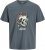 Jack & Jones Anatomy Skull Crew Neck T-Shirt Grey - Majice Kratkih Rukava - Muške Majice Kratkih Rukava Veliki Brojevi 