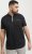 Jack & Jones Fusion Pique Zipper Polo Black - Polo majice - Muške Polo Majice Veliki Brojevi