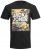 Jack & Jones JJPETE SHAPE Camo Print T-Shirt Black - Majice Kratkih Rukava - Muške Majice Kratkih Rukava Veliki Brojevi 