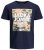Jack & Jones JJPETE SHAPE Camo Print T-Shirt Navy - Majice Kratkih Rukava - Muške Majice Kratkih Rukava Veliki Brojevi 