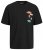 Jack & Jones JORDECAL T-Shirt with Back Print Black - Majice Kratkih Rukava - Muške Majice Kratkih Rukava Veliki Brojevi 