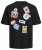 Jack & Jones JORDECAL T-Shirt with Back Print Black - Majice Kratkih Rukava - Muške Majice Kratkih Rukava Veliki Brojevi 