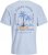 Jack & Jones Summer Vibes Crew Neck T-Shirt Chambray Blue - Majice Kratkih Rukava - Muške Majice Kratkih Rukava Veliki Brojevi 