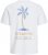 Jack & Jones Summer Vibes Crew Neck T-Shirt White - Majice Kratkih Rukava - Muške Majice Kratkih Rukava Veliki Brojevi 